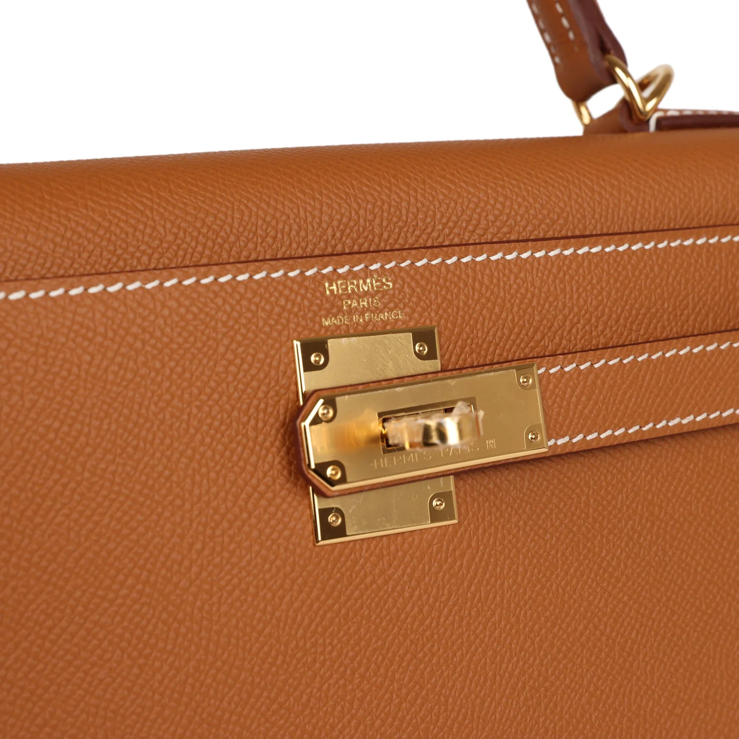 Her Kelly Sellier 28 Gold Epsom Gold Hardware