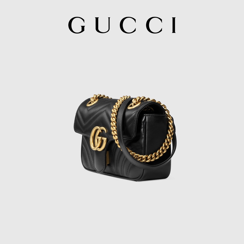 GG Marmont Matelass Black Mini Bag