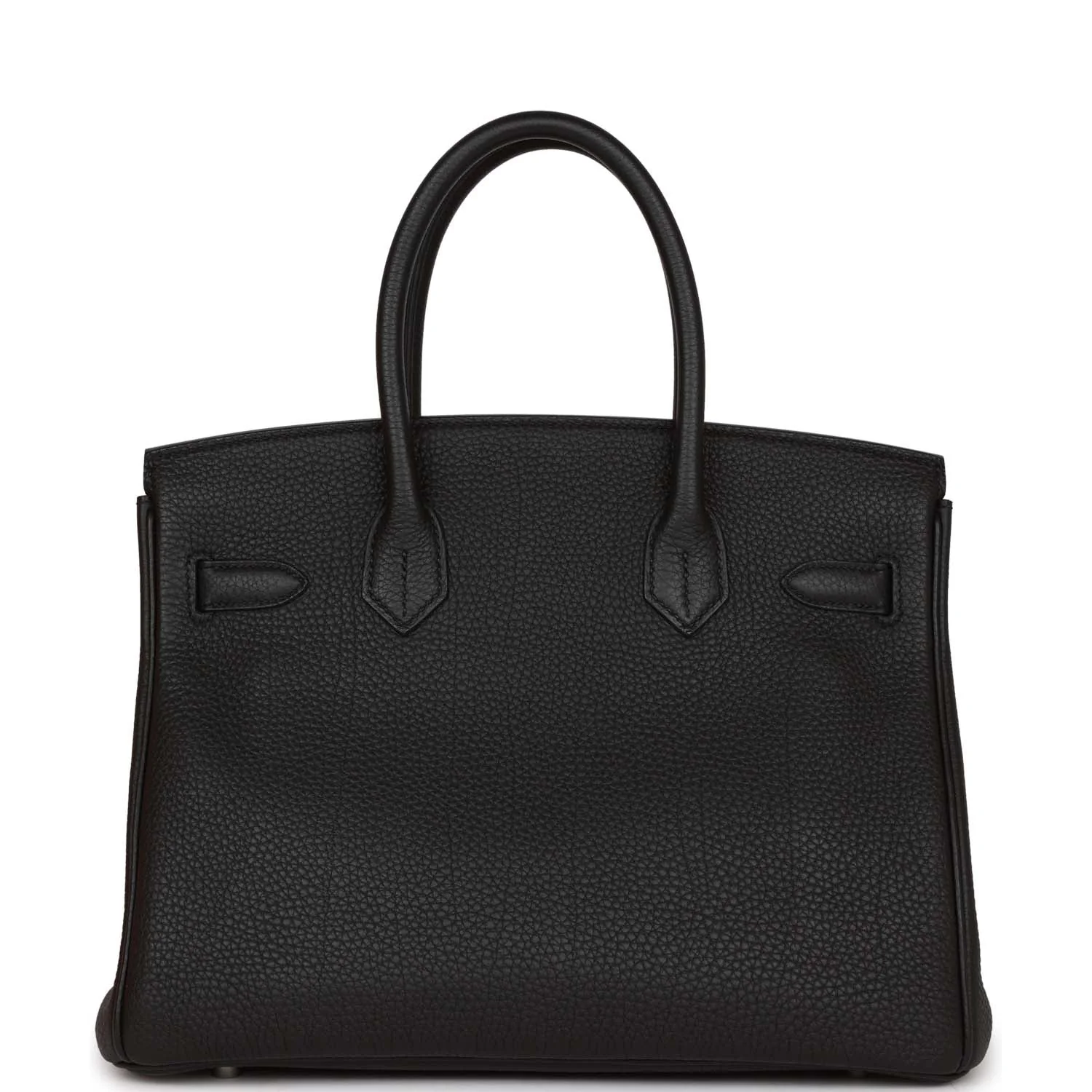 Pre-owned Her Birkin 30 Black Togo Palladium Hardware
