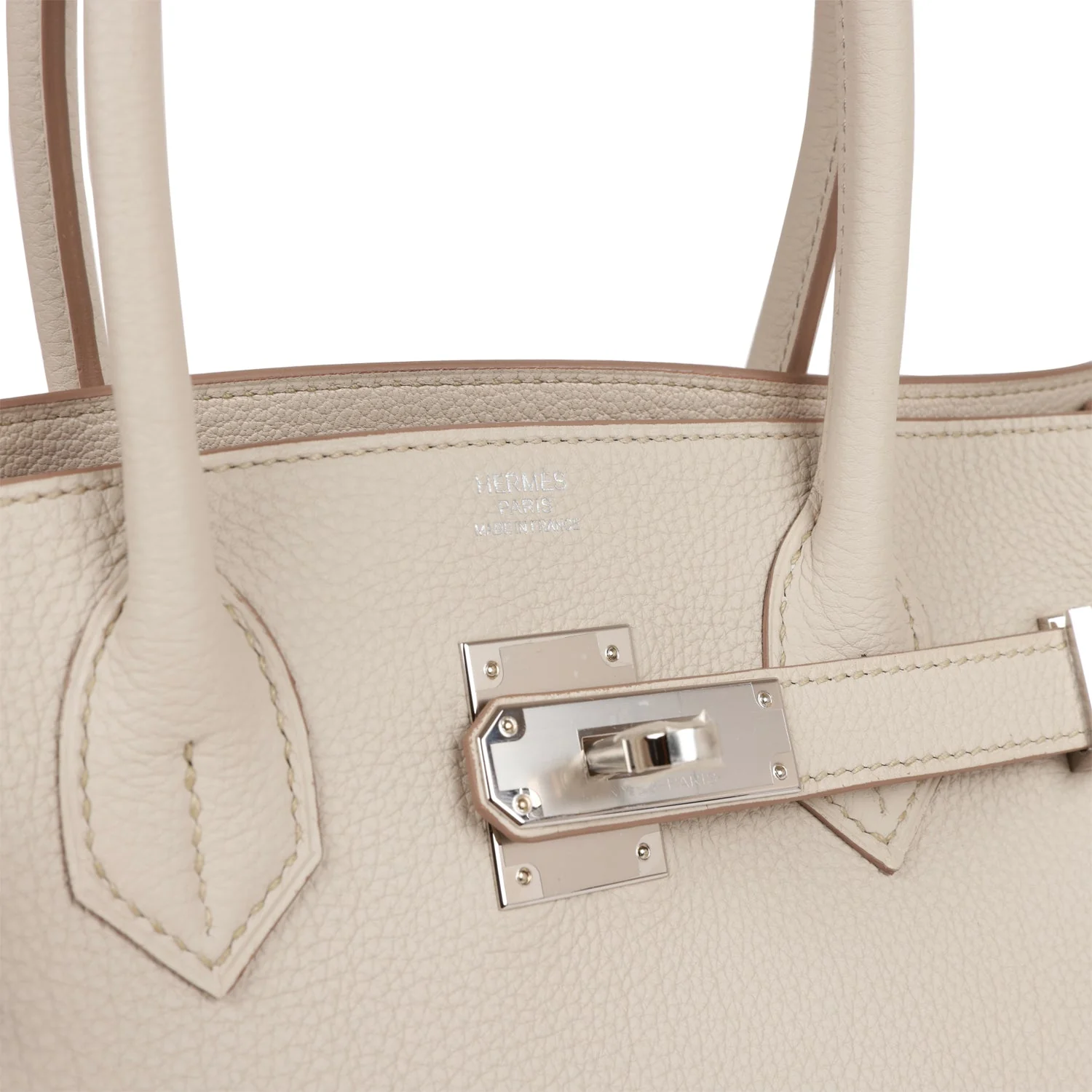Her 3 En 1 Birkin 30 Beton Togo and Swift Palladium Hardware