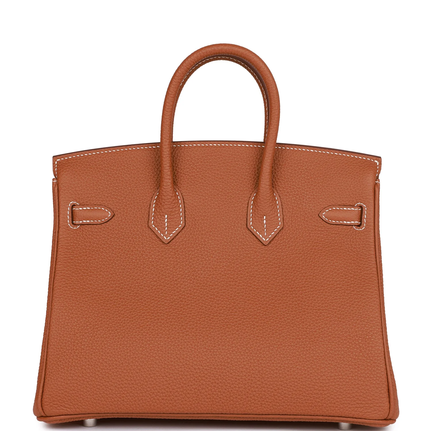Her Birkin 25 Gold Togo Palladium Hardware