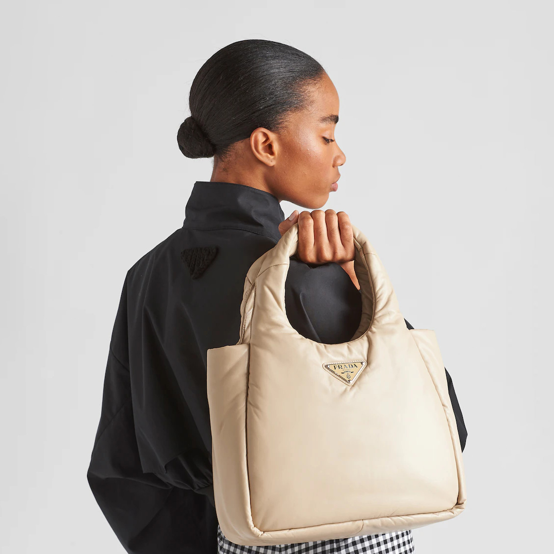 Medium padded  Soft nappa leather bag