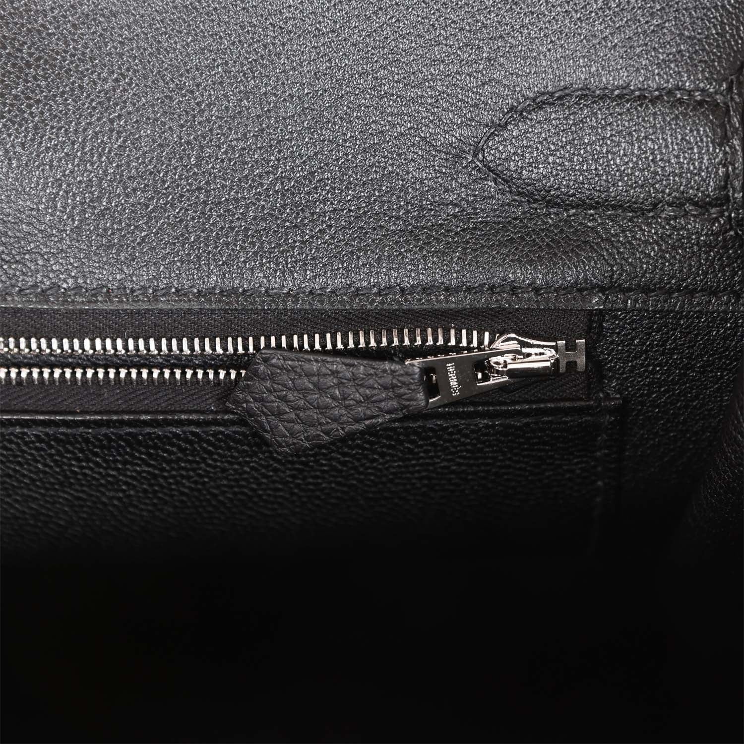 Her Birkin 30 Black Togo Palladium Hardware