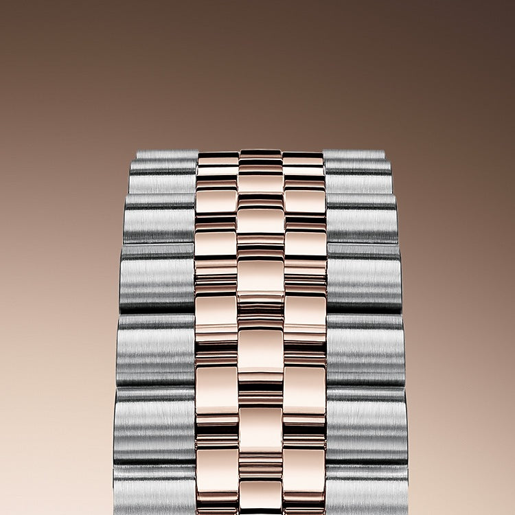 Datejust 31, Oystersteel, 18kt Everose Gold and diamonds, Ref# 278341RBR-0026