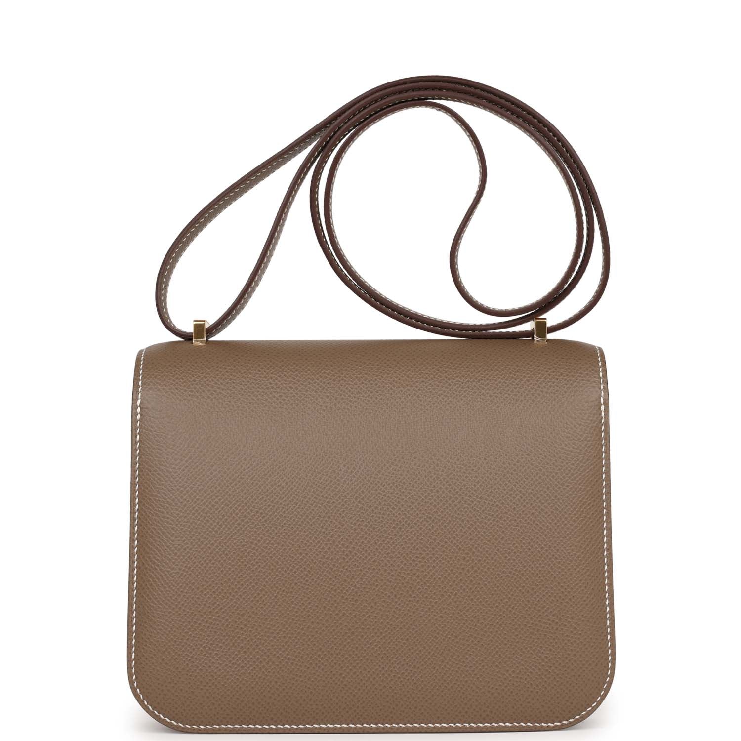 Her Constance 18 Etoupe Epsom Gold Hardware
