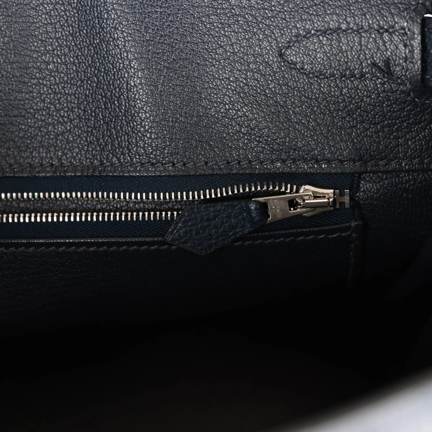 Her Birkin 30 Bleu Indigo Vache Liegee Palladium Hardware