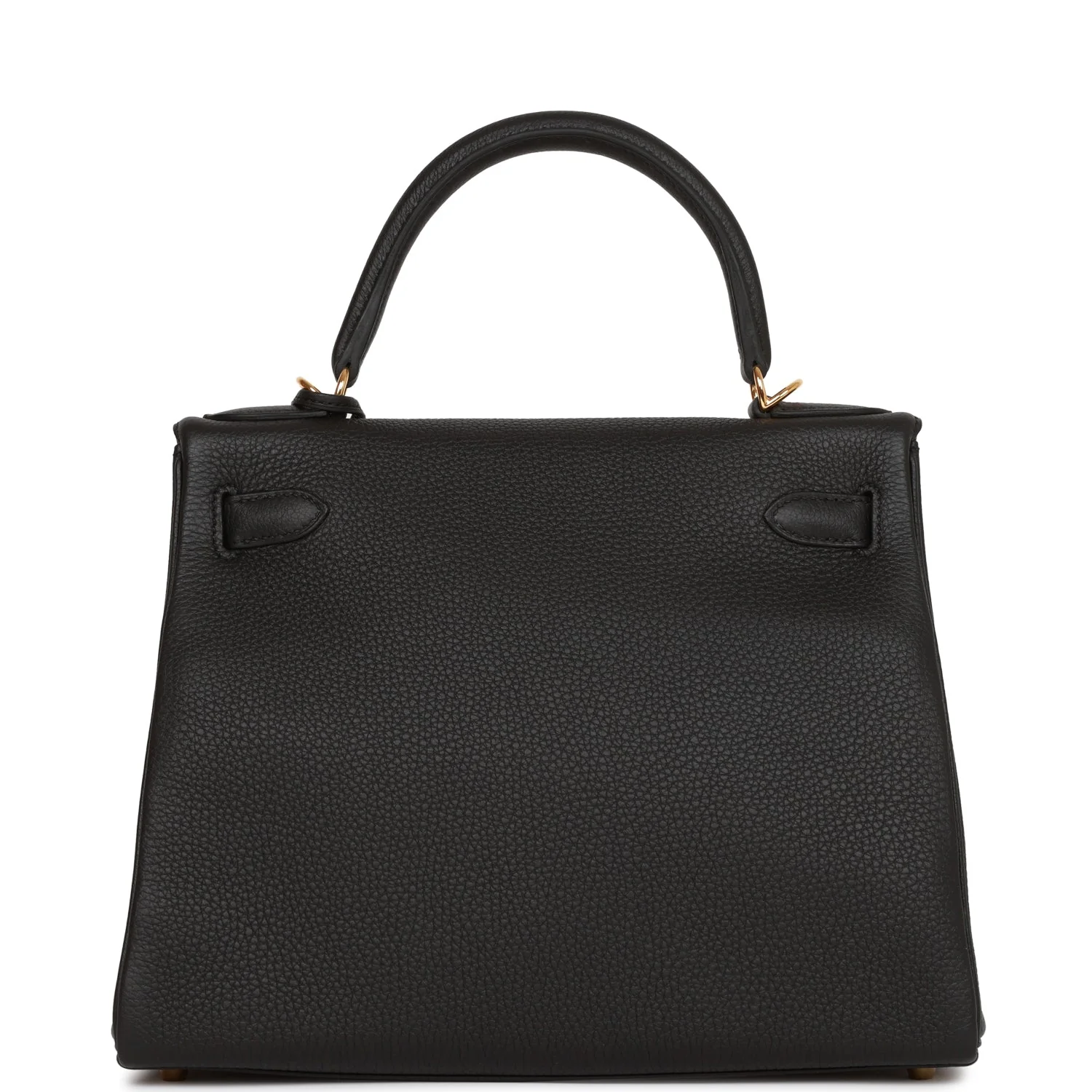 Her Kelly Retourne 28 Black Togo Gold Hardware