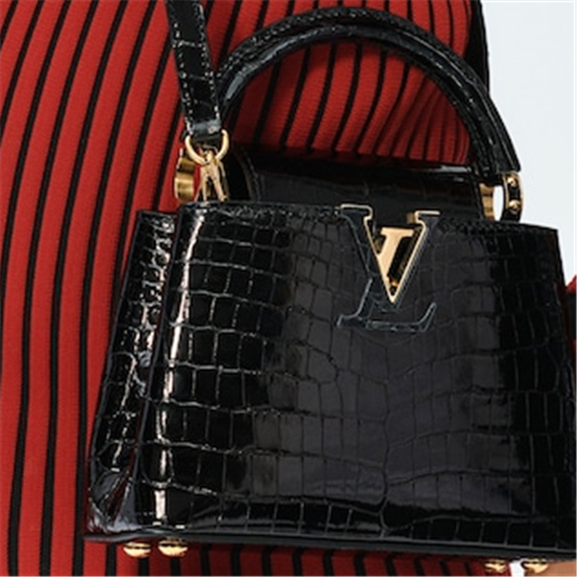 Crocodilian Leather-Capucines N93163