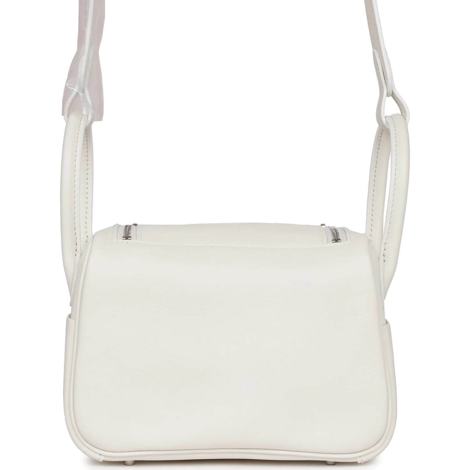 Her Mini Lindy White Swift Palladium Hardware