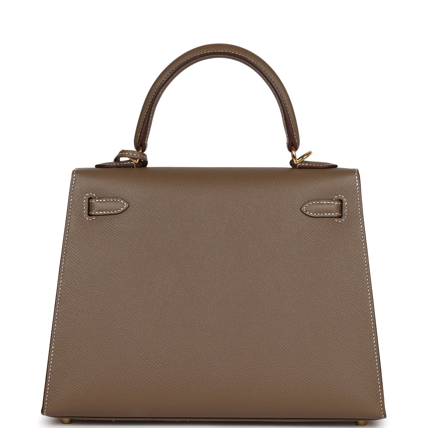 Her Kelly Sellier 25 Etoupe Epsom Gold Hardware