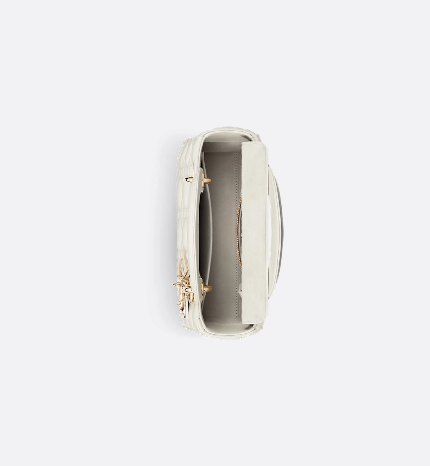 Small Lady Dior My ABCDior Bag-Latte Cannage Lambskin