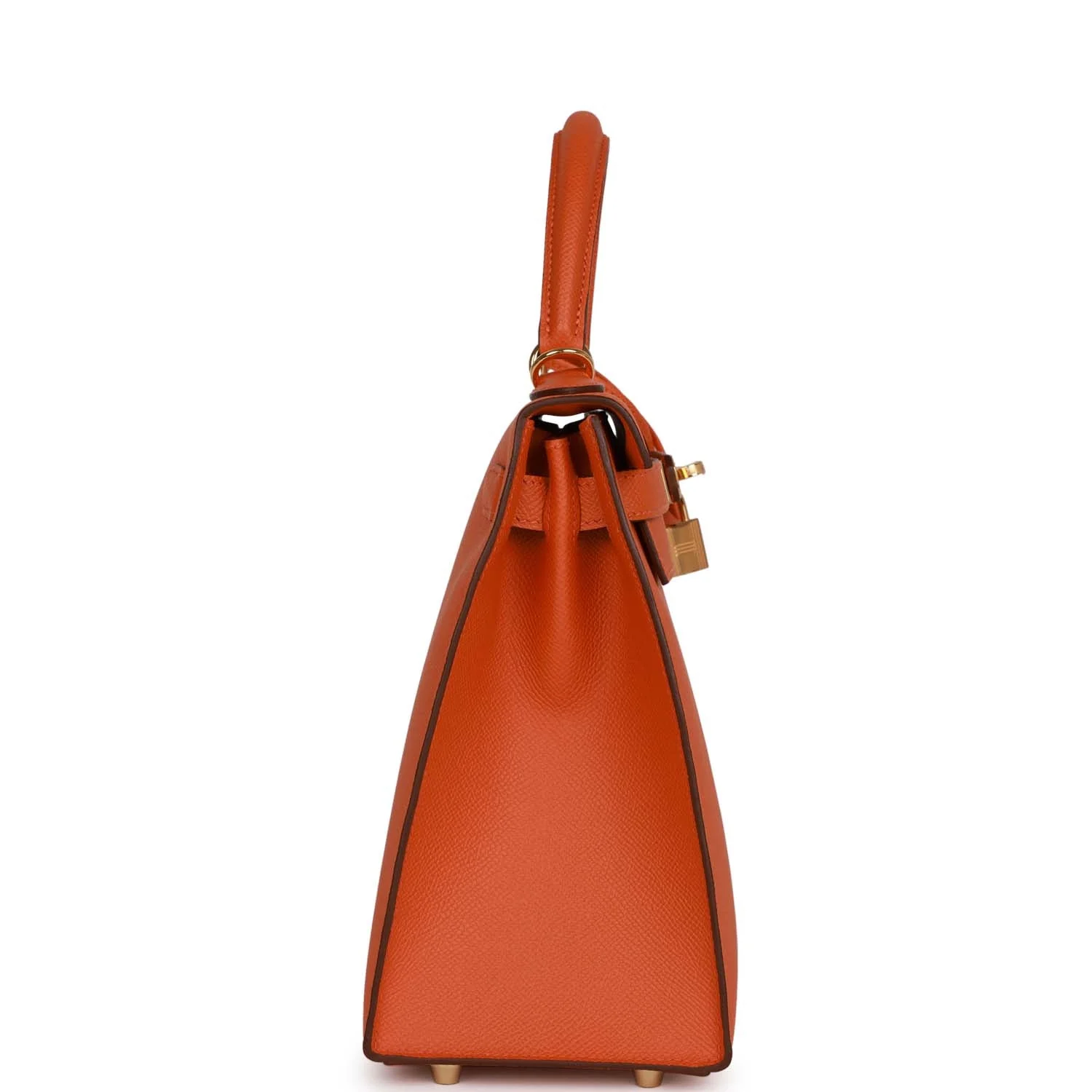 Her Kelly Sellier 28 Orange Epsom Gold Hardware