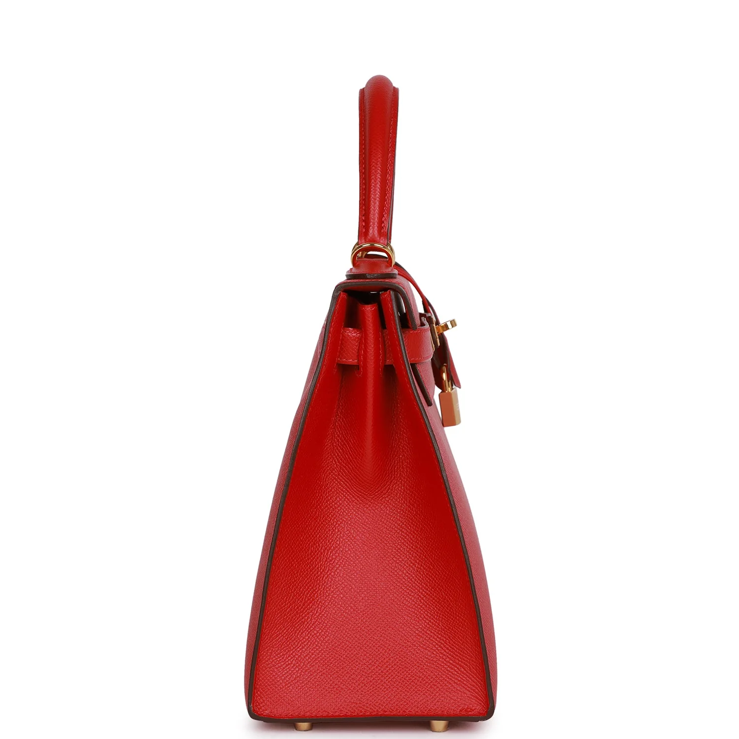 Her Kelly Sellier 28 Rouge Casaque Epsom Gold Hardware