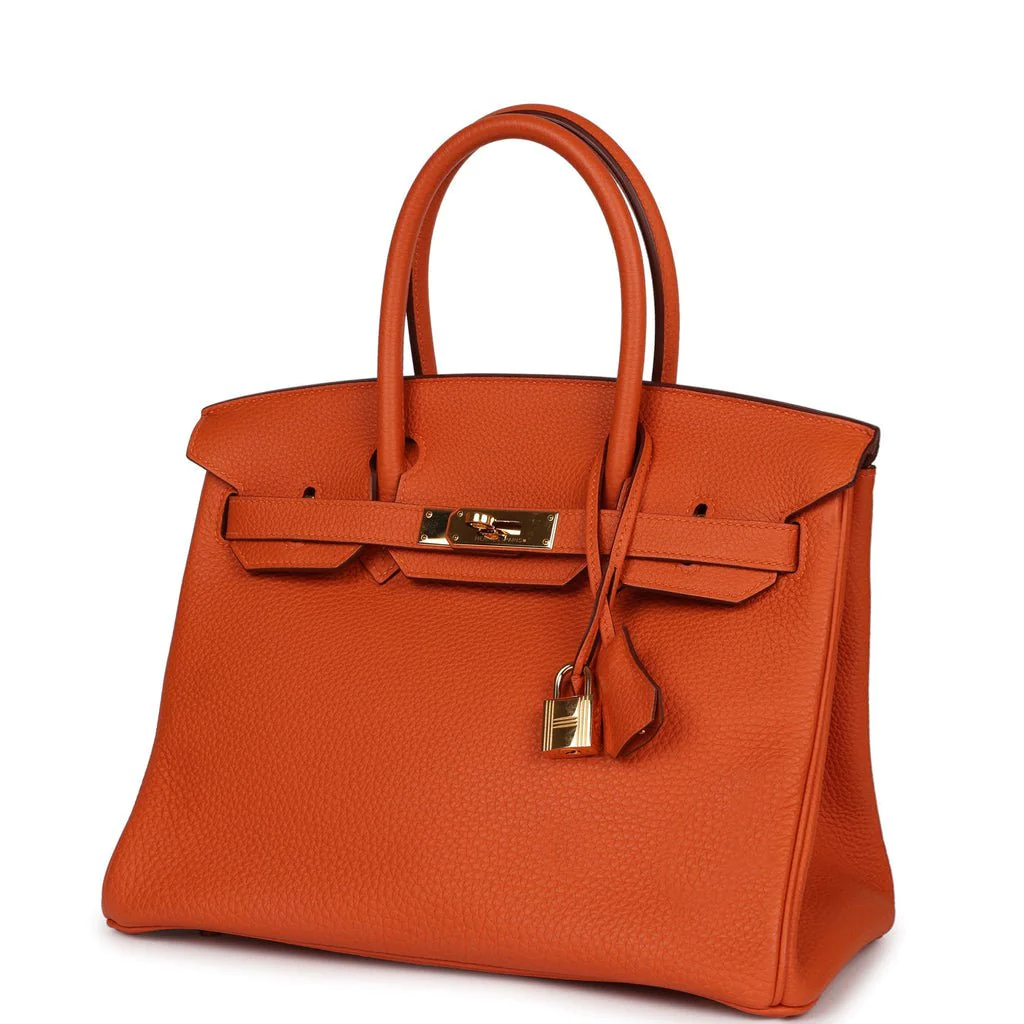 Her Birkin 30 Orange Togo Gold Hardware