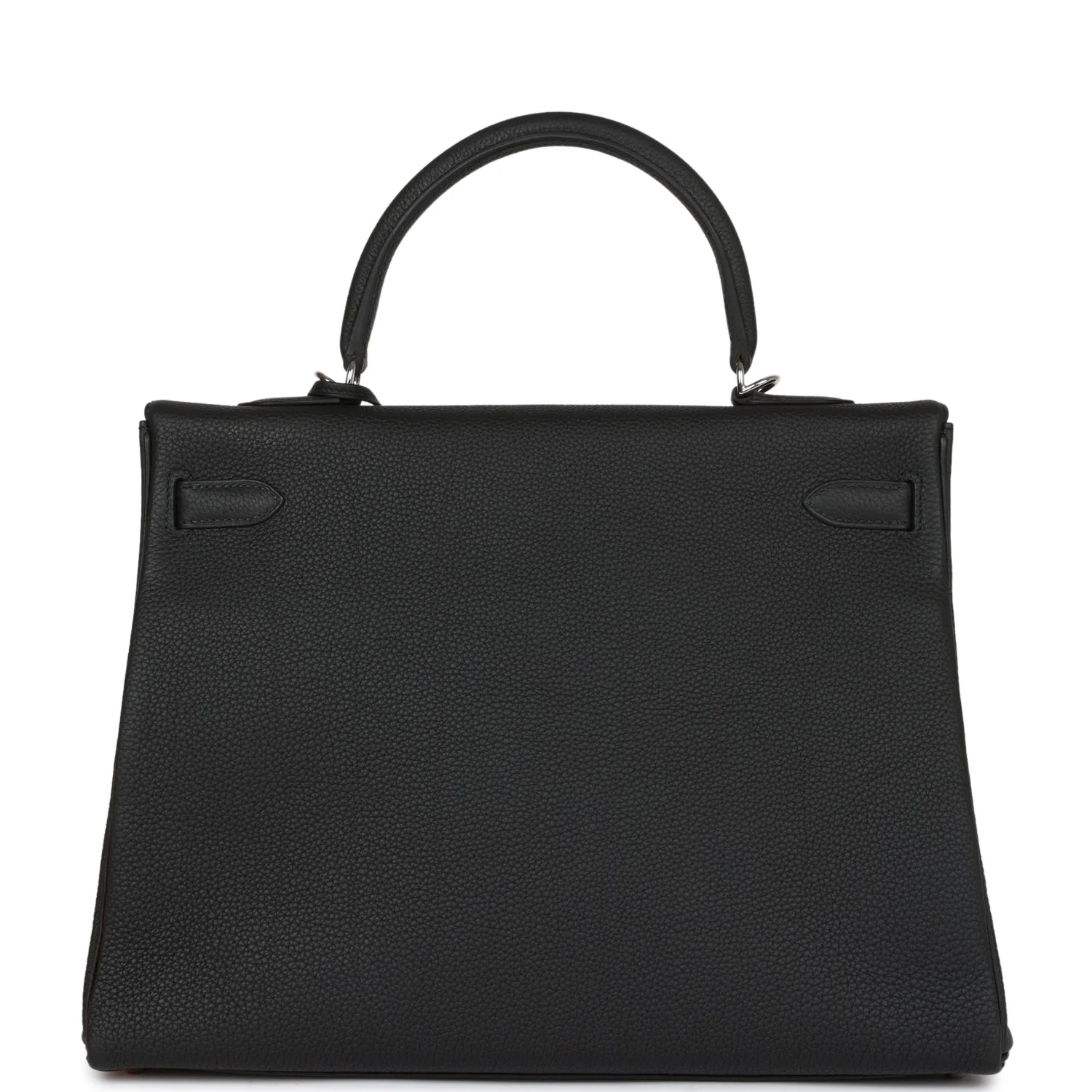 Her Kelly Retourne 35 Black Togo Palladium Hardware