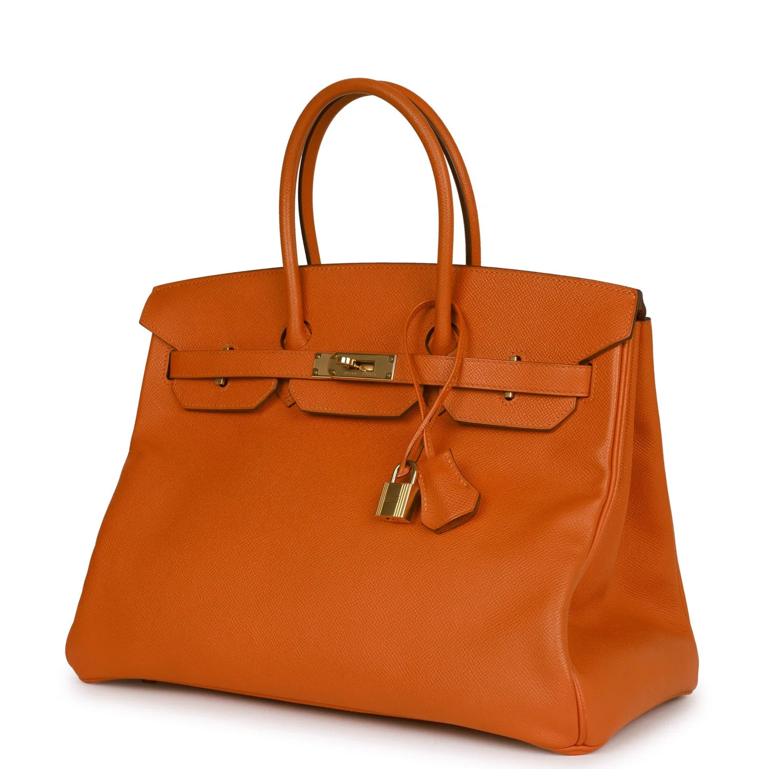 Her Birkin 35 Feu Epsom Gold Hardware