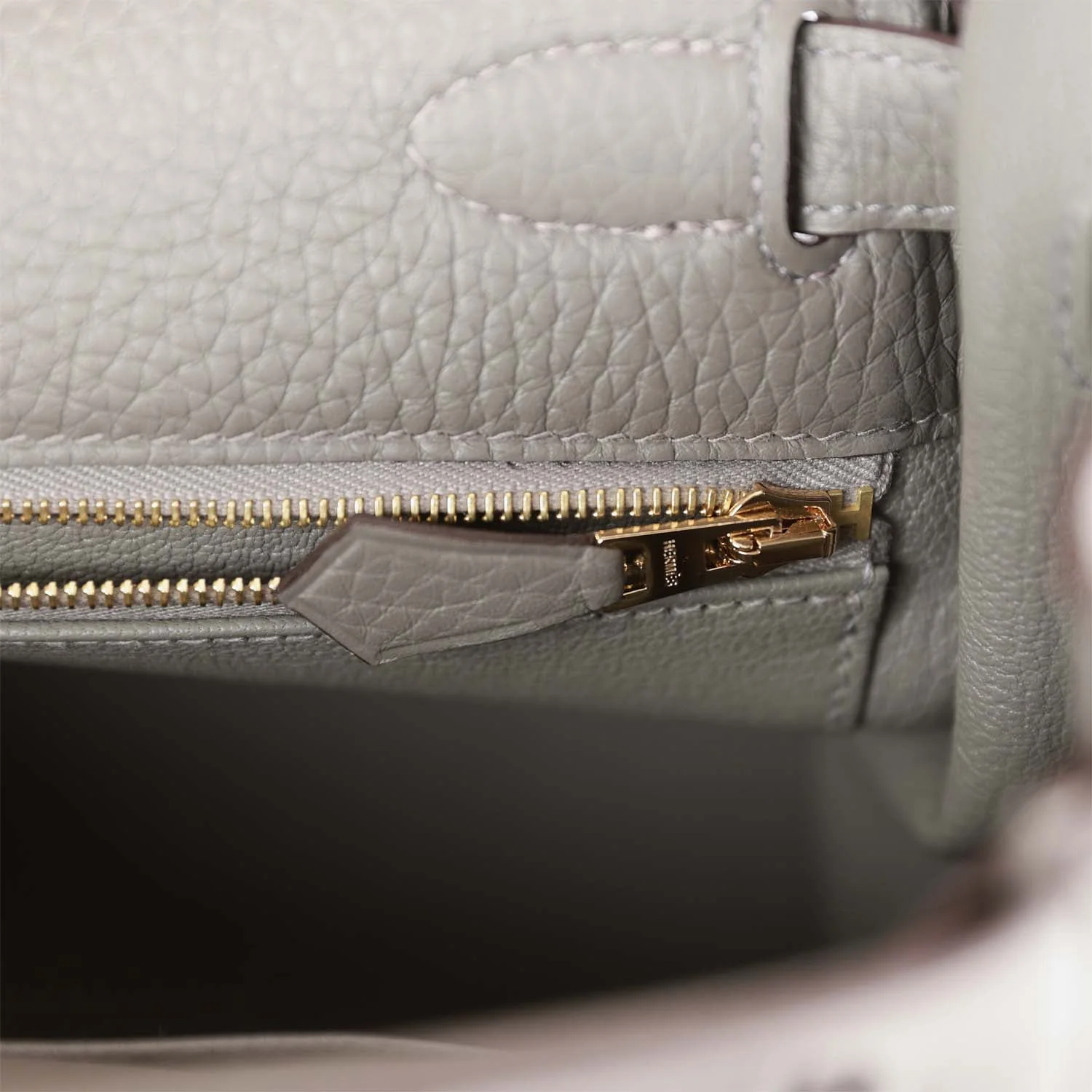 Her Kelly Retourne 28 Gris Meyer Clemence Gold Hardware