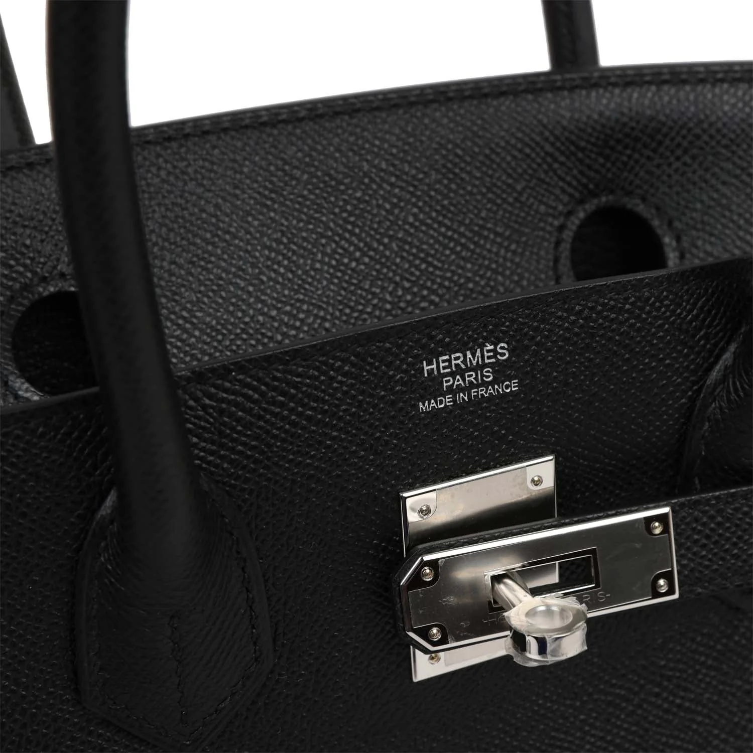 Her Birkin 30 Black Epsom Palladium Hardware