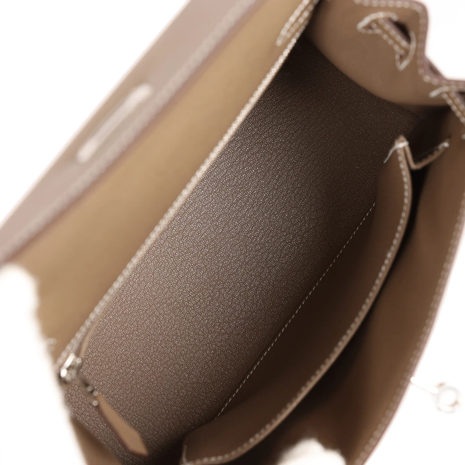 Her Kelly Sellier 25 Etoupe Epsom Palladium Hardware