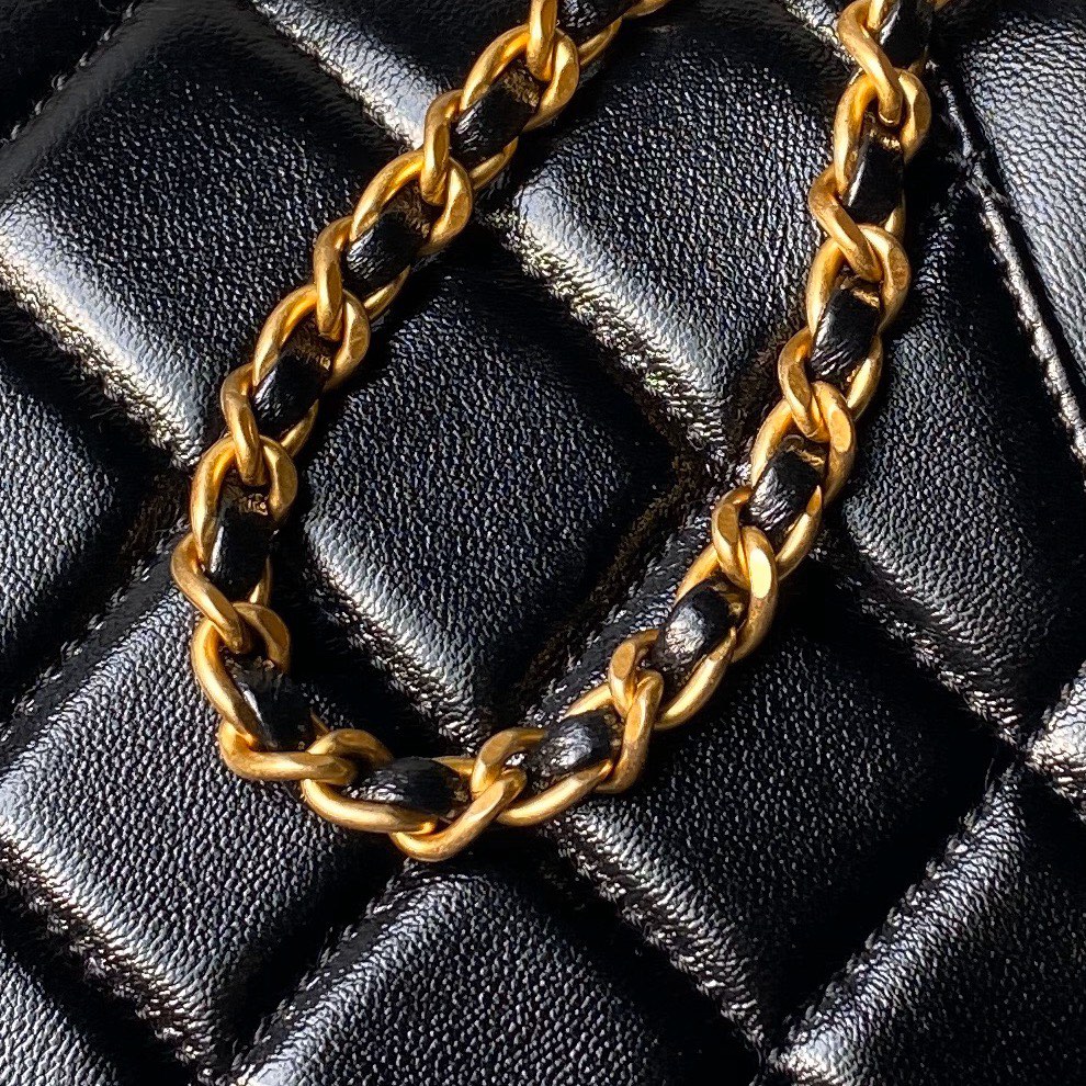 CHANEL Mini/Small Bag with Top Handle Black-AS4958