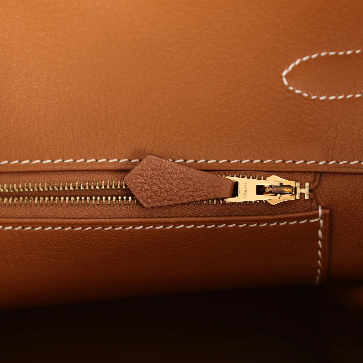 Pre-owned Her Birkin 35 Gold Togo Gold Hardware