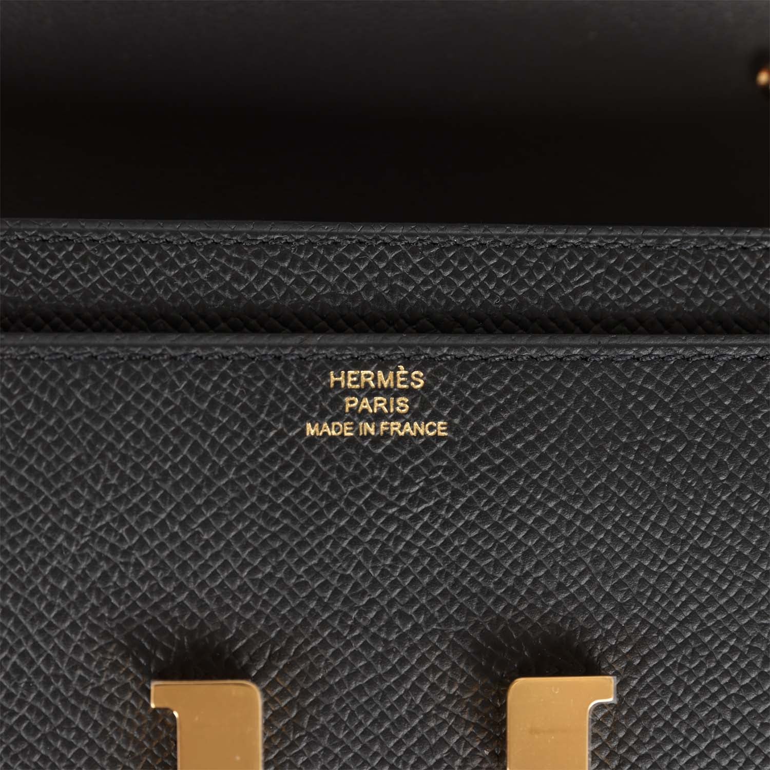 Her Constance Wallet To Go Black Epsom Gold Hardware