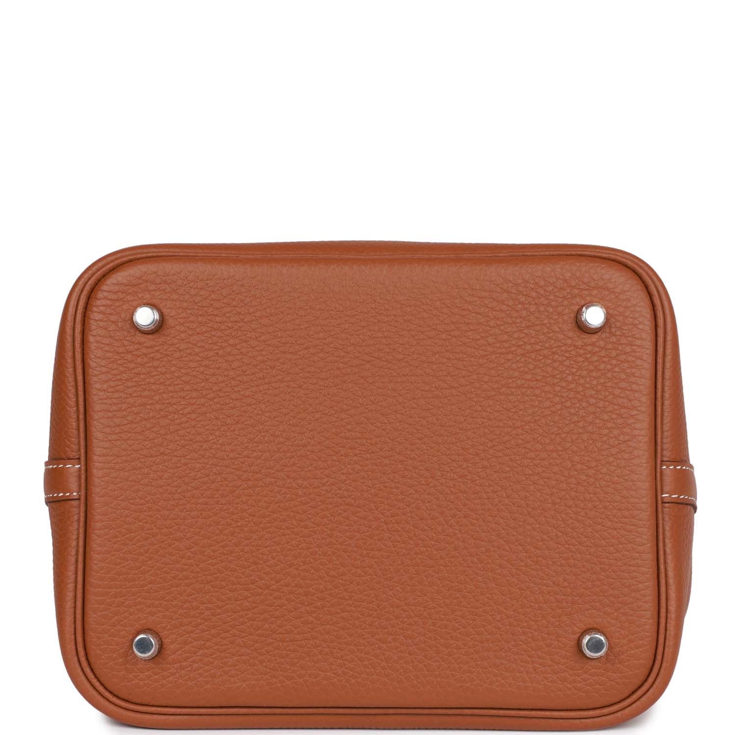 Her Picotin Lock 22 Gold Clemence Palladium Hardware