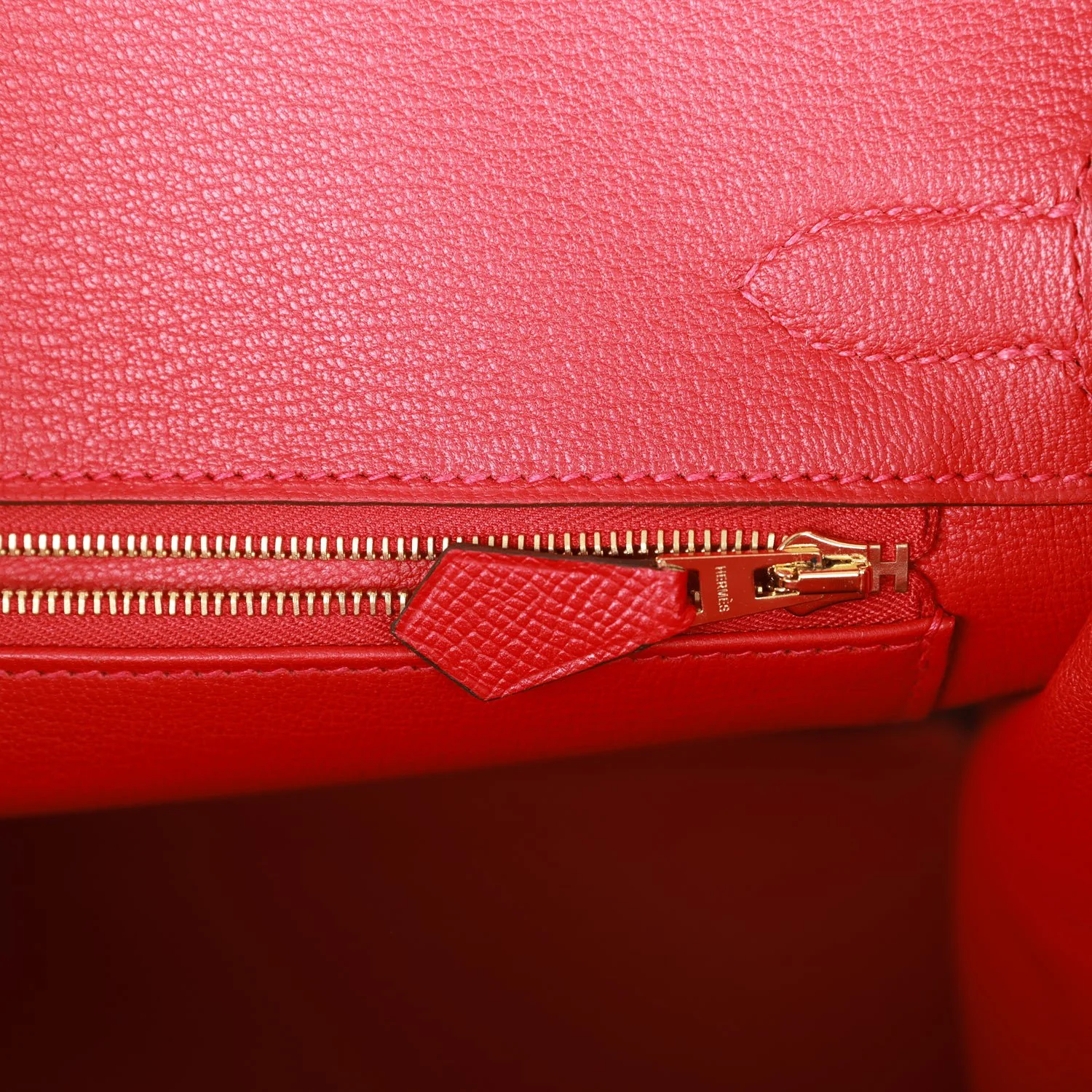 Her Birkin 30 Rouge Casaque Epsom Gold Hardware