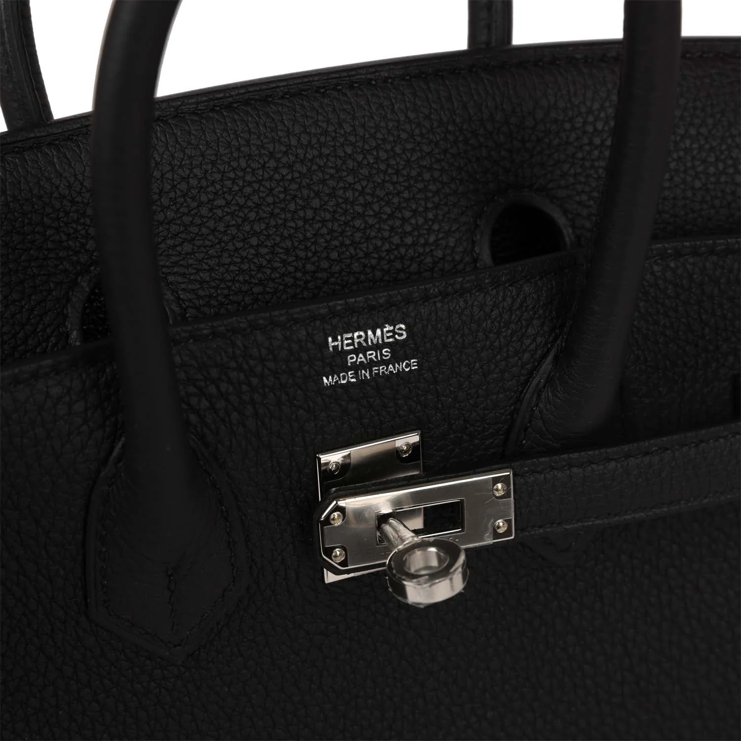 Her Birkin 25 Black Togo Palladium Hardware