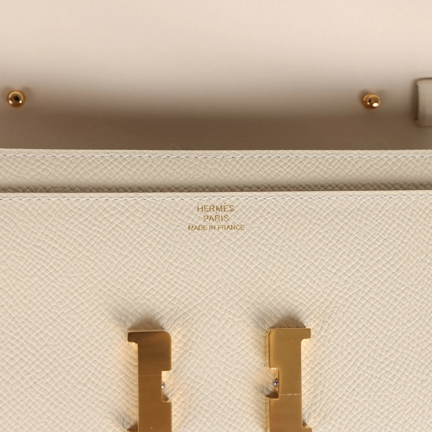 Her Constance To Go Wallet Craie Epsom Gold Hardware