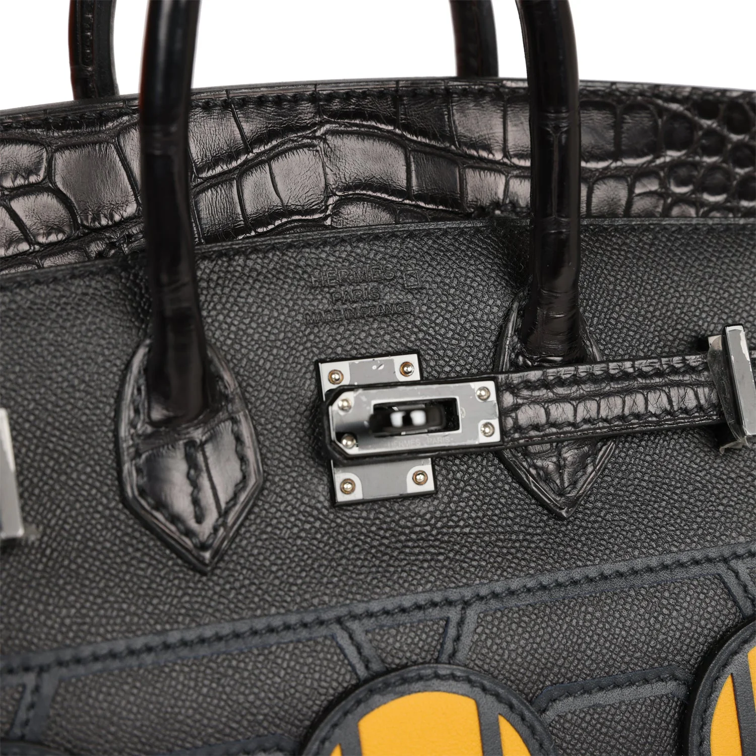 Her Sac Faubourg Birkin 20 So Black Matte Alligator Black Hardware