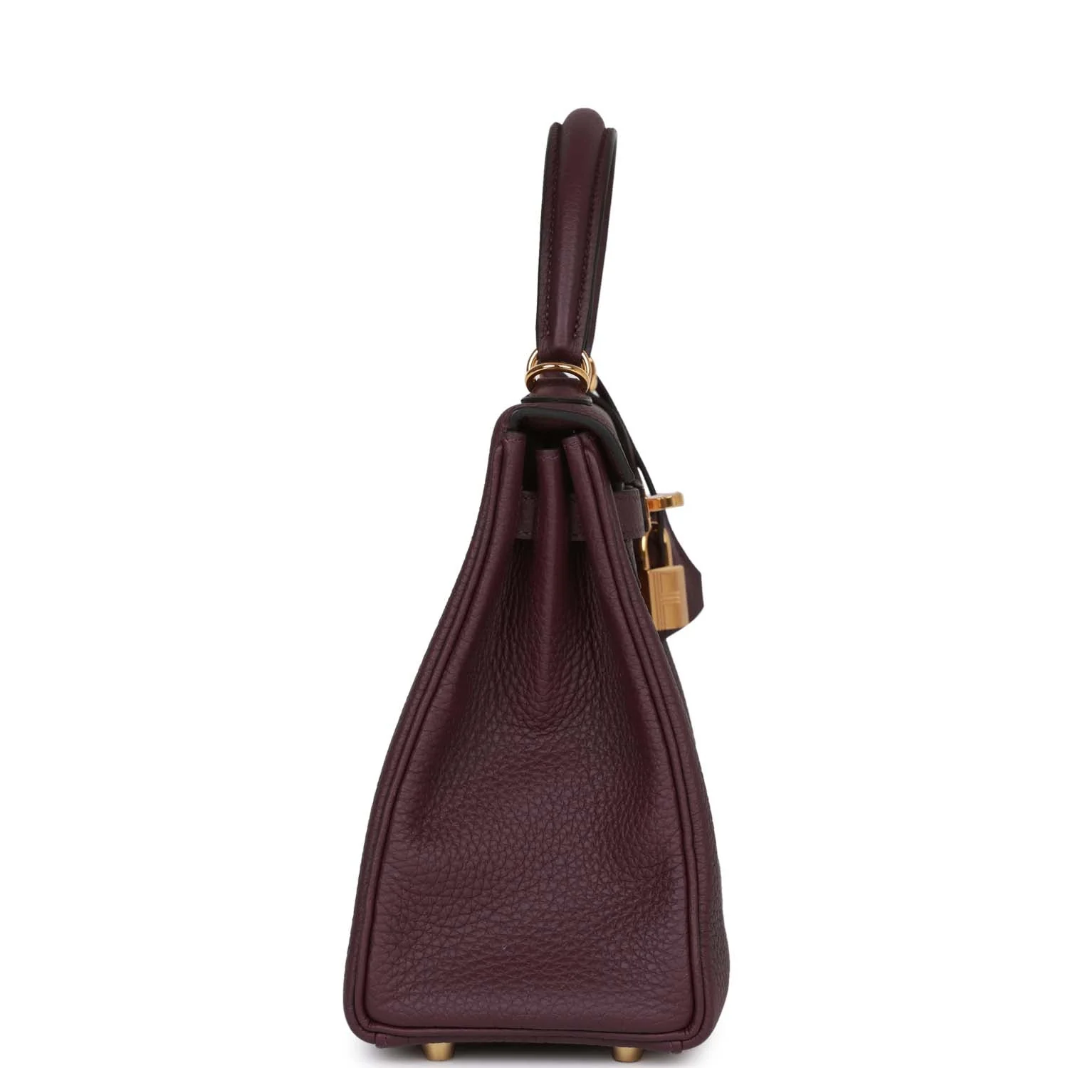 Her Kelly Retourne 25 Cassis Togo Gold Hardware