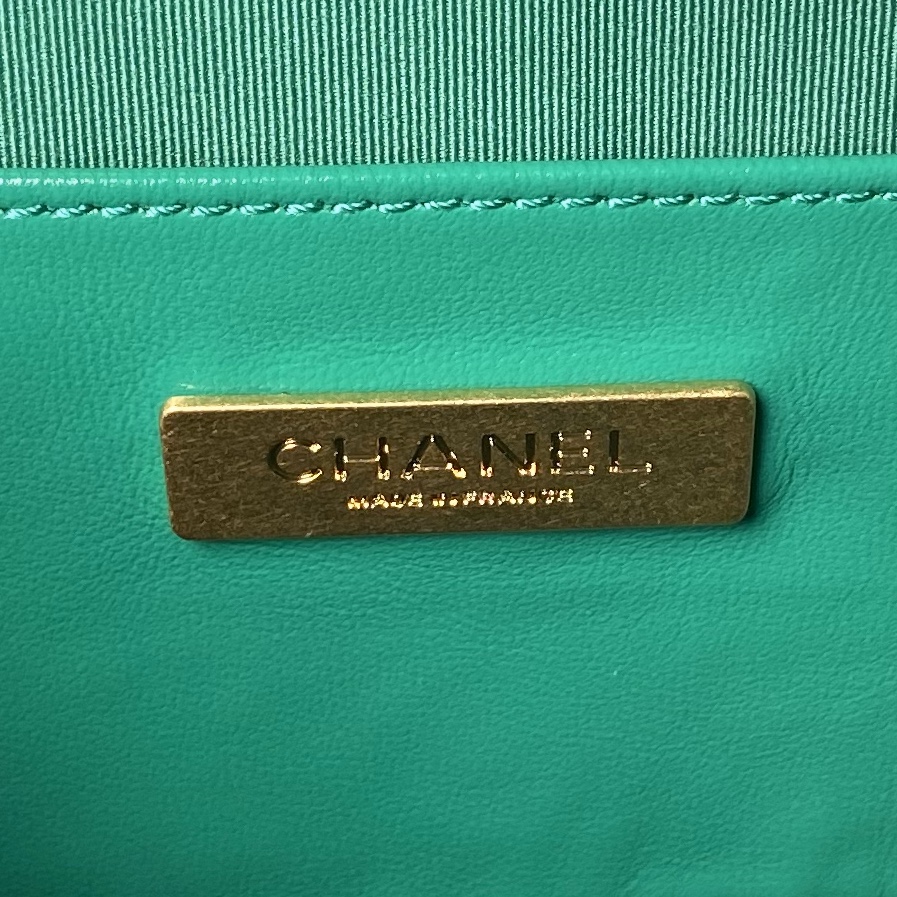 CHANEL Mini Bag with Top Handle Green-AS4958
