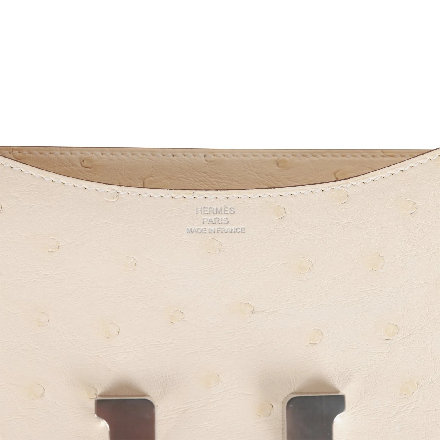 Her Constance 18 Nata Ostrich Palladium Hardware