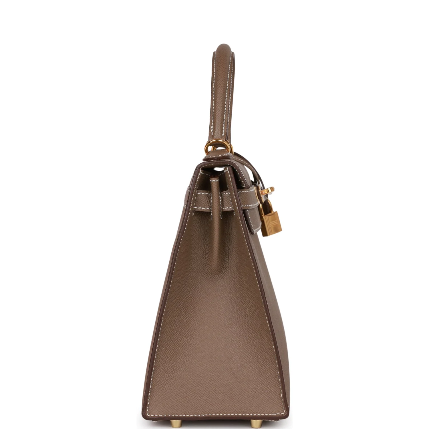 Her Kelly Sellier 28 Etoupe Epsom Gold Hardware