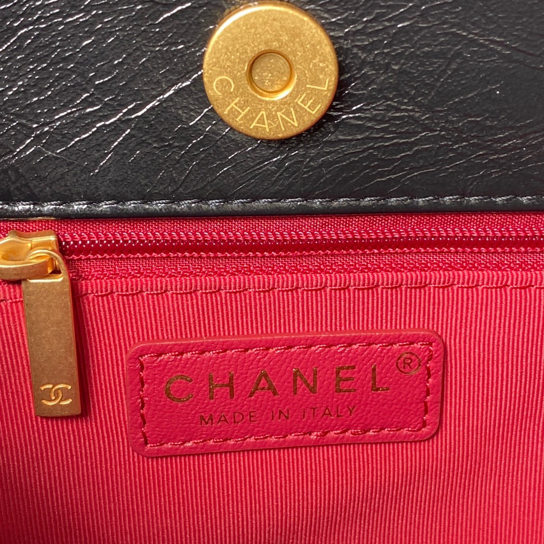 CHANEL Hobo Handbag Black-AS4322