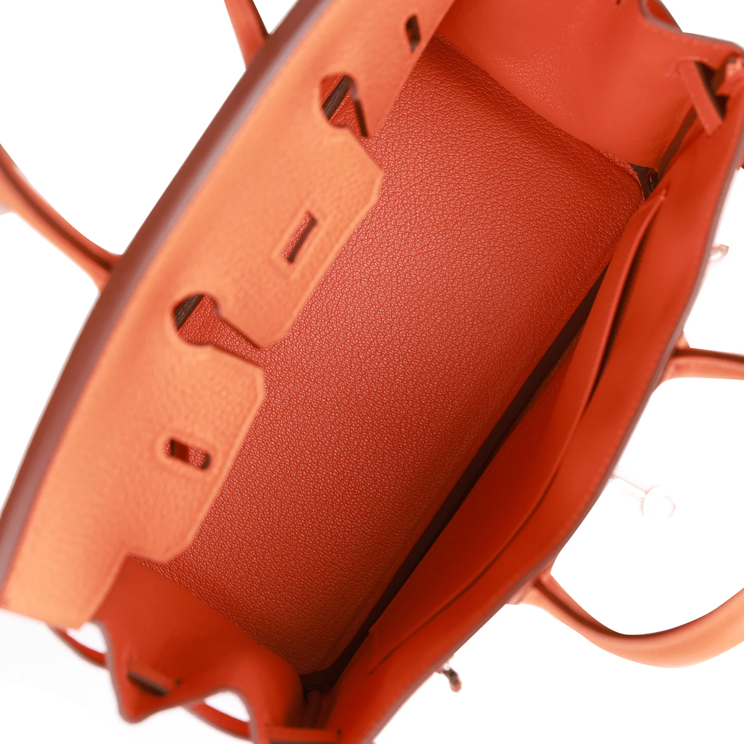 Her Birkin 25 Orange Togo Palladium Hardware
