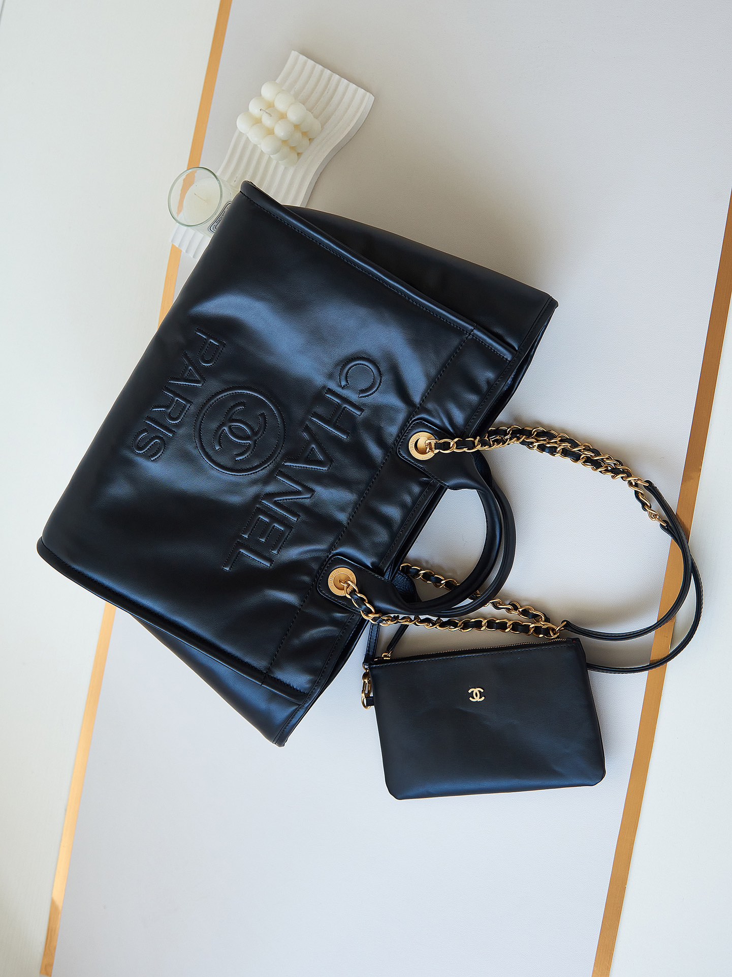 CHANEL Medium Tote Black1- A66941