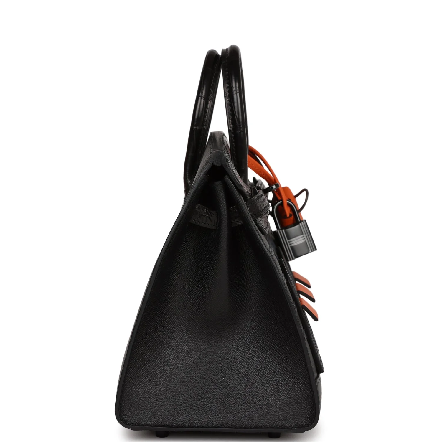 Her Sac Faubourg Birkin 20 So Black Matte Alligator Black Hardware