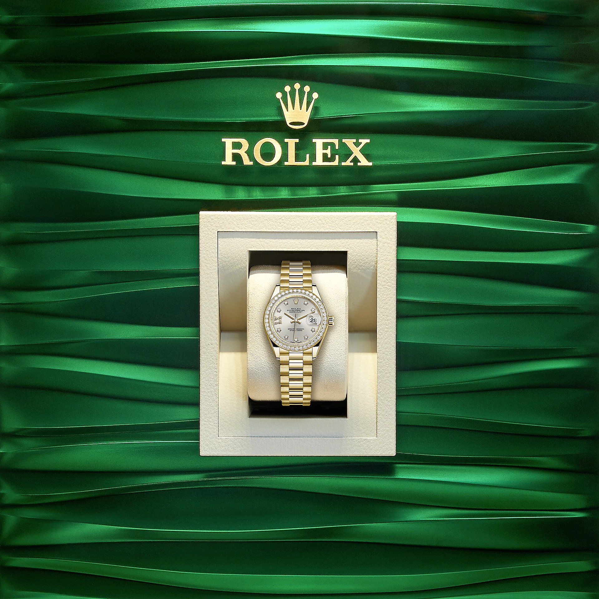 Lady-Datejust 28, 18kt Yellow Gold and diamonds, Ref# 279138RBR-0001