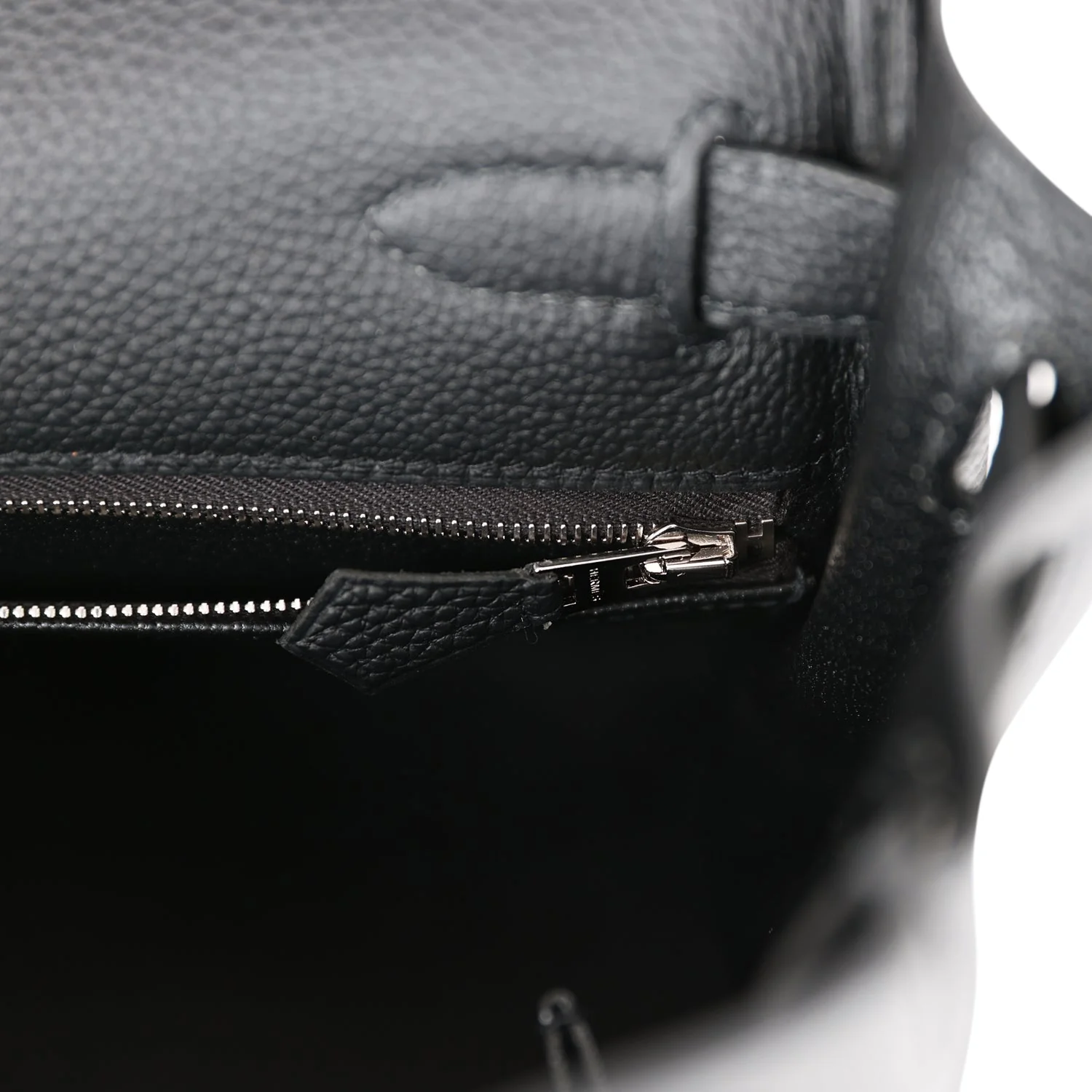 Her Kelly Retourne 28 Black Togo Palladium Hardware