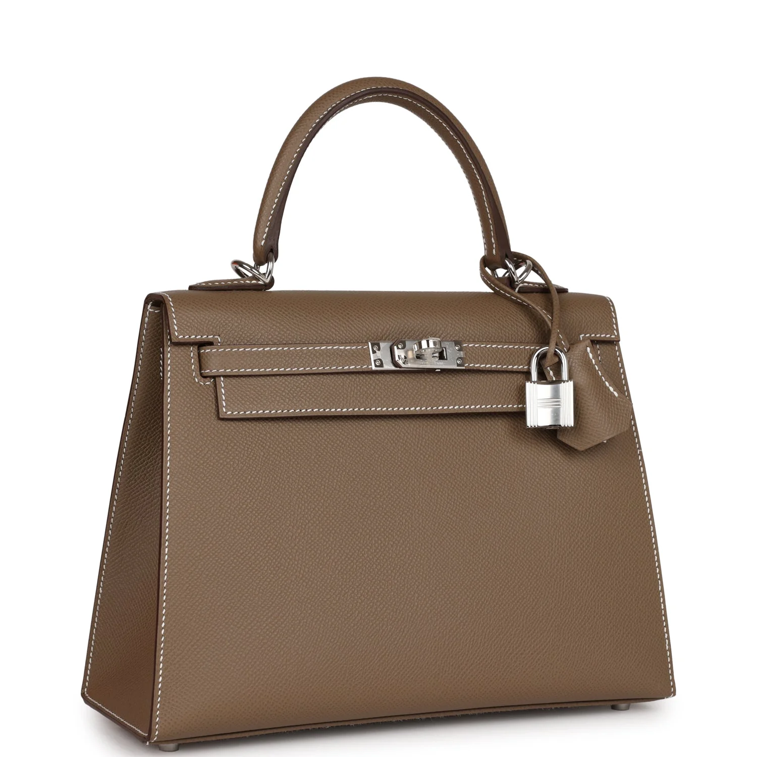 Her Kelly Sellier 25 Etoupe Epsom Palladium Hardware