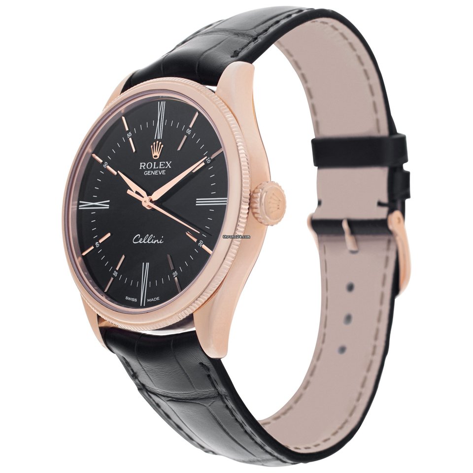 Cellini 50505 everose 39mm watch