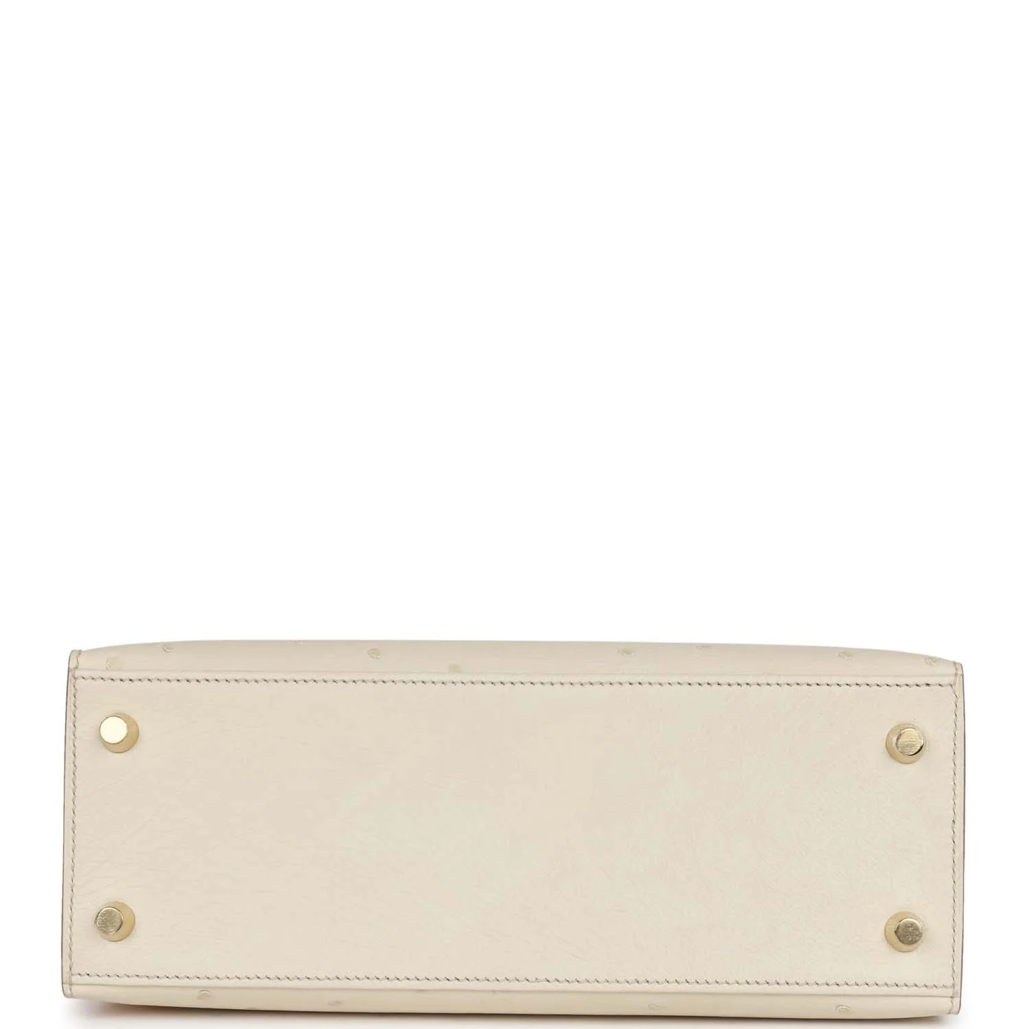 Her Kelly Sellier 25 Beton Ostrich Gold Hardware