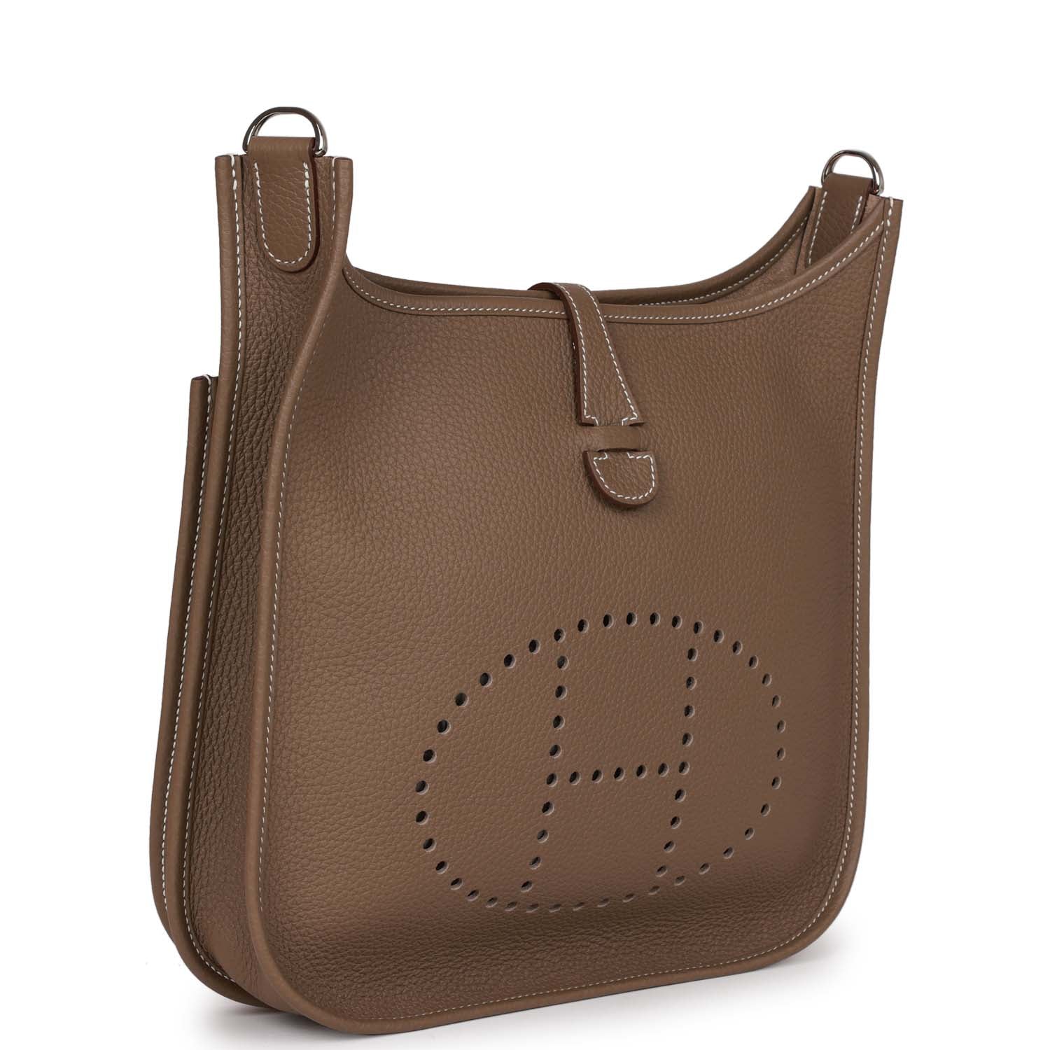 Her Evelyne III PM Etoupe Clemence Palladium Hardware