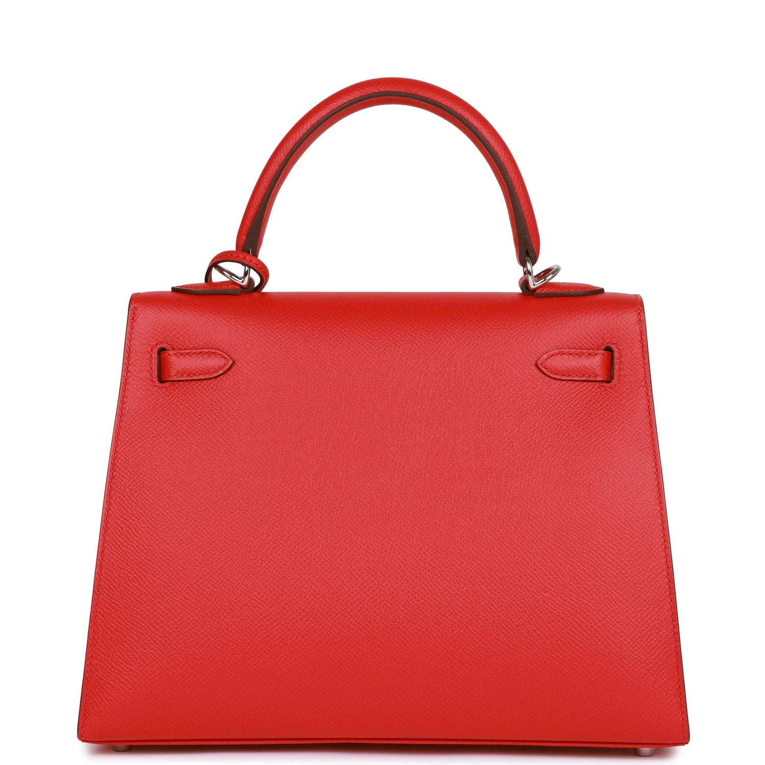 Her Kelly Sellier 25 Rouge de Coeur Verso Epsom Palladium Hardware