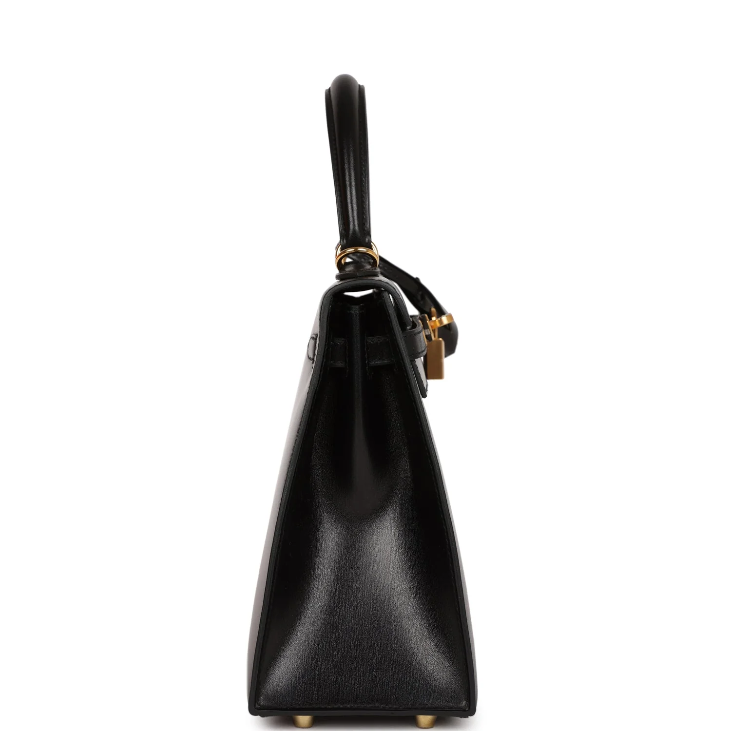 Her Kelly Sellier 25 Black Box Gold Hardware