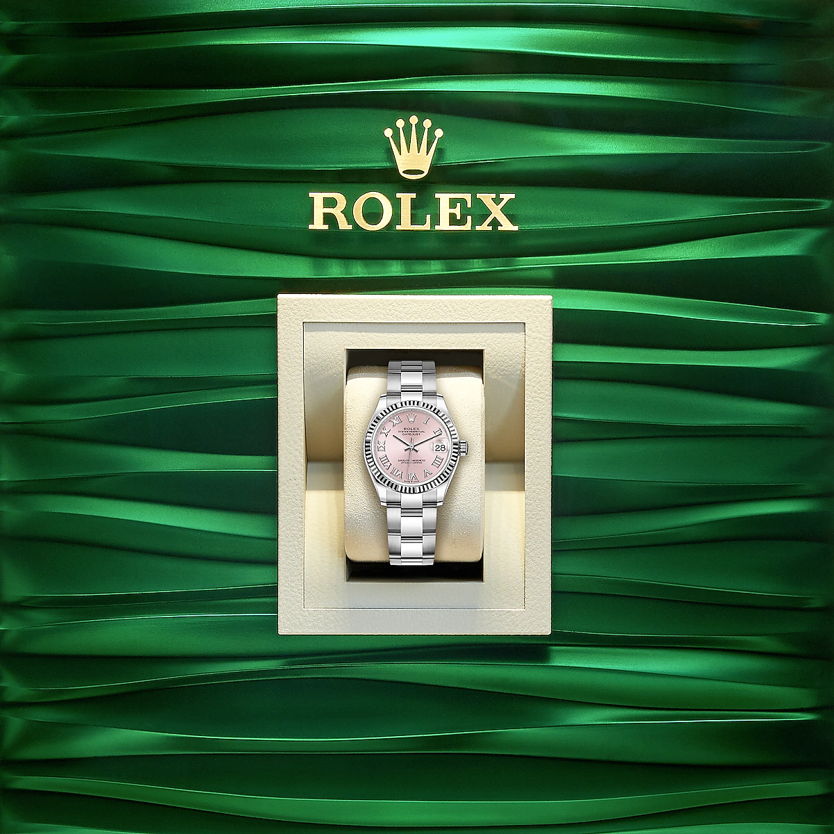 Datejust 31, Oystersteel and 18k White Gold, Ref# 278274-0019