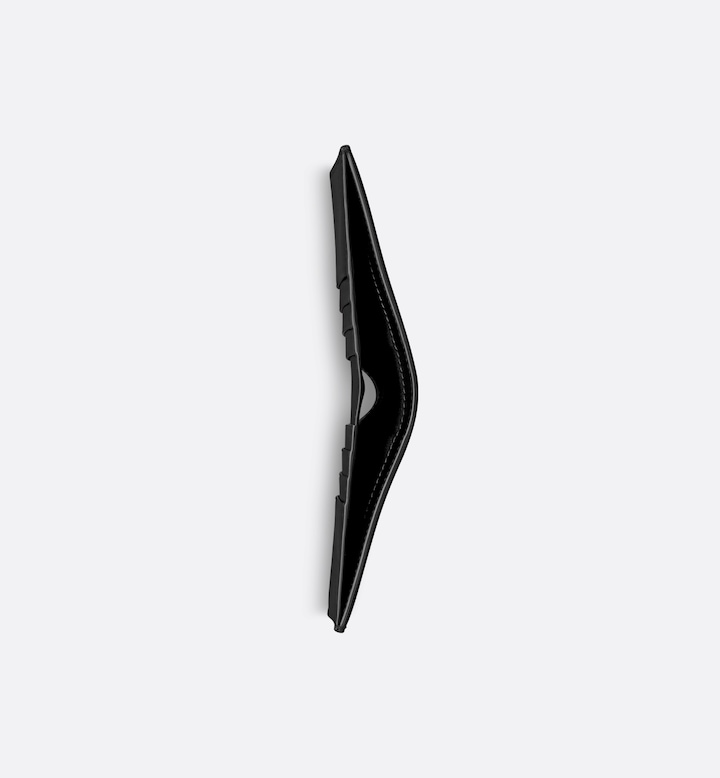 Vertical Bifold Wallet  Black CD Diamond Canvas