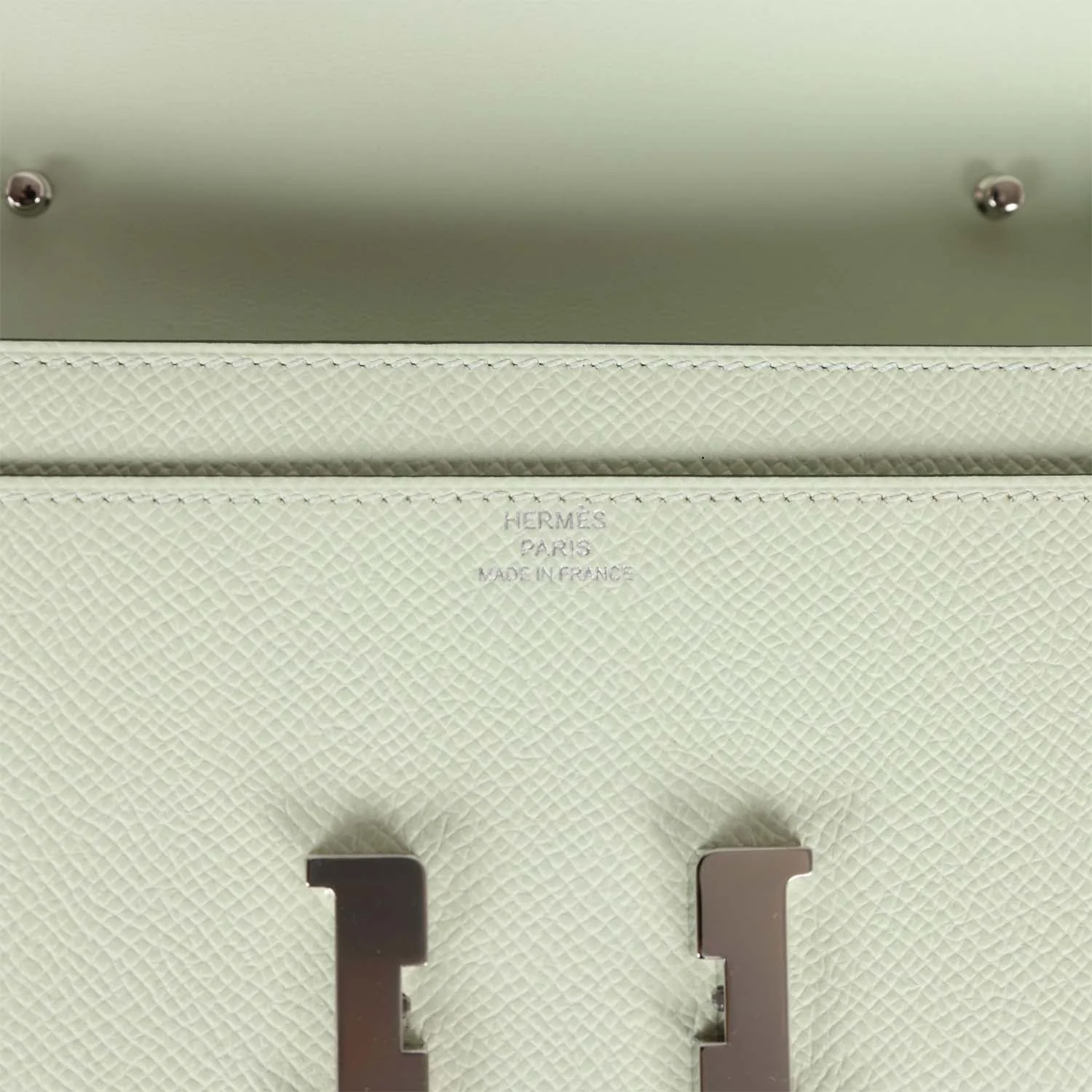 Her Constance Wallet To Go Vert Fizz Epsom Palladium Hardware